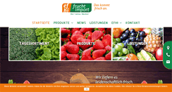 Desktop Screenshot of efhi-frucht-import.de